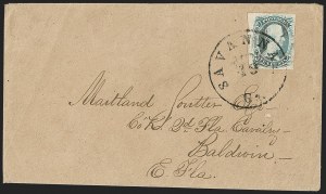 Sale 1192, Lot 961, Confederate States: General Issues on-Cover, Typograph and Engraved Issues