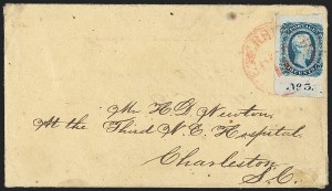 Sale 1192, Lot 966, Confederate States: General Issues on-Cover, Typograph and Engraved Issues
