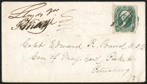 Sale 1192, Lot 969, Confederate States: General Issues on-Cover, Typograph and Engraved Issues