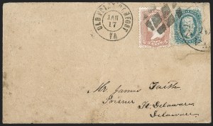 Sale 1192, Lot 981, Confederate States: Flag-of-Truce, POW, Blockade, Military Express