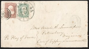 Sale 1192, Lot 982, Confederate States: Flag-of-Truce, POW, Blockade, Military Express