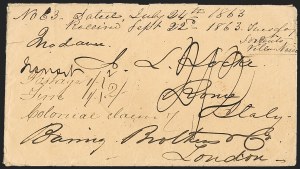 Sale 1192, Lot 984, Confederate States: Flag-of-Truce, POW, Blockade, Military Express