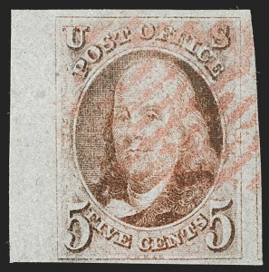 Sale 1197, Lot 1520, 5c 1847 Issue (Scott 1)