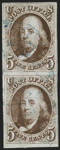 Sale 1197, Lot 1528, 5c 1847 Issue (Scott 1)