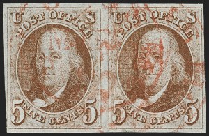 Sale 1197, Lot 1529, 5c 1847 Issue (Scott 1)