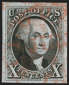 Sale 1197, Lot 1541, 10c 1847 Issue (Scott 2)