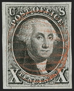 Sale 1197, Lot 1543, 10c 1847 Issue (Scott 2)