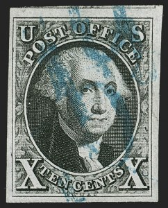 Sale 1197, Lot 1548, 10c 1847 Issue (Scott 2)