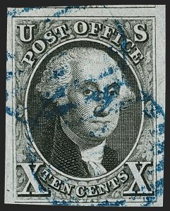Sale 1197, Lot 1549, 10c 1847 Issue (Scott 2)