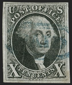 Sale 1197, Lot 1559, 10c 1847 Issue (Scott 2)