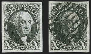 Sale 1197, Lot 1564, 10c 1847 Issue (Scott 2)