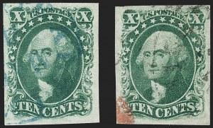 Sale 1197, Lot 1599, 1851-56 Issue (Scott 7-17)