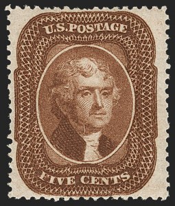 Sale 1197, Lot 1624, 1857-60 Issue (Scott 18-39)