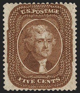 Sale 1197, Lot 1625, 1857-60 Issue (Scott 18-39)