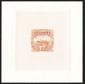 Sale 1197, Lot 1725, 12c "Adriatic" 1869 Pictorial Issue, Essays & Proofs (Scott 117-E, 117P)