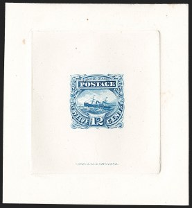 Sale 1197, Lot 1726, 12c "Adriatic" 1869 Pictorial Issue, Essays & Proofs (Scott 117-E, 117P)