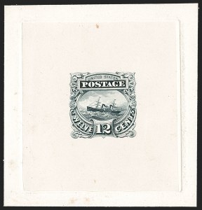 Sale 1197, Lot 1727, 12c "Adriatic" 1869 Pictorial Issue, Essays & Proofs (Scott 117-E, 117P)