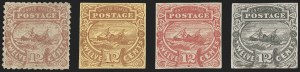 Sale 1197, Lot 1733, 12c "Adriatic" 1869 Pictorial Issue, Essays & Proofs (Scott 117-E, 117P)