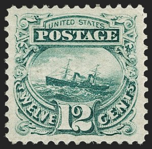 Sale 1197, Lot 1747, 12c "Adriatic" 1869 Pictorial Issue, Stamps (Scott 117)