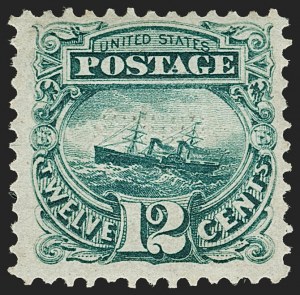 Sale 1197, Lot 1752, 12c "Adriatic" 1869 Pictorial Issue, Stamps (Scott 117)