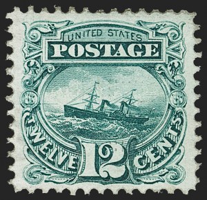 Sale 1197, Lot 1753, 12c "Adriatic" 1869 Pictorial Issue, Stamps (Scott 117)