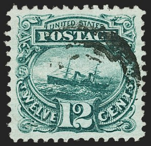 Sale Number 1197, Lot Number 1754, 12c "Adriatic" 1869 Pictorial Issue, Stamps (Scott 117)