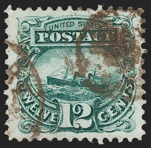 Sale 1197, Lot 1757, 12c "Adriatic" 1869 Pictorial Issue, Stamps (Scott 117)