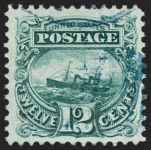 Sale 1197, Lot 1764, 12c "Adriatic" 1869 Pictorial Issue, Stamps (Scott 117)