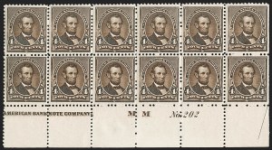 Sale 1197, Lot 1827, 1881-93 American Bank Note Co. Issues (Scott 205-229)