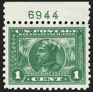 Sale 1197, Lot 1949, 1913-15 Panama-Pacific Issue, DeBroff Finest Graded Set (Scott 397-404)