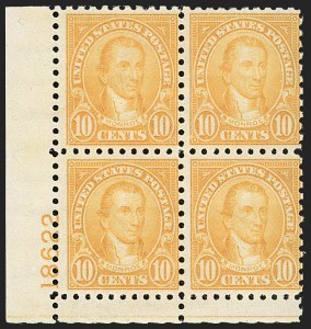 Sale 1197, Lot 2052, 1922-29 Issues (Scott 551-621)