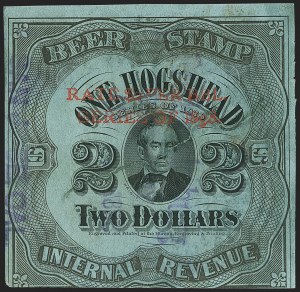 Sale 1197, Lot 2201, Revenues: Wine and Beer Stamps