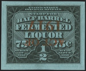 Sale 1197, Lot 2213, Revenues: Wine and Beer Stamps