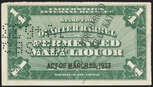 Sale 1197, Lot 2223, Revenues: Wine and Beer Stamps