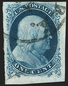 Sale 1199, Lot 1016, 1c 1851-56 Issue (Scott 5-9)