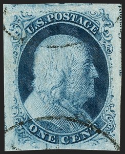 Sale 1199, Lot 1023, 1c 1851-56 Issue (Scott 5-9)