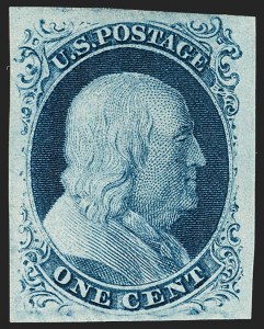 Sale 1199, Lot 1025, 1c 1851-56 Issue (Scott 5-9)