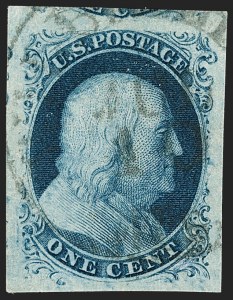 Sale 1199, Lot 1026, 1c 1851-56 Issue (Scott 5-9)
