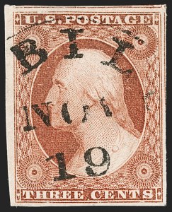Sale 1199, Lot 1034, 3c-12c 1851-56 Issue (Scott 10-17)