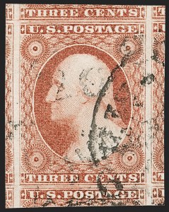 Sale Number 1199, Lot Number 1035, 3c-12c 1851-56 Issue (Scott 10-17)