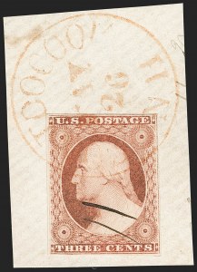 Sale 1199, Lot 1036, 3c-12c 1851-56 Issue (Scott 10-17)