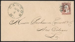 Sale 1199, Lot 1038, 3c-12c 1851-56 Issue (Scott 10-17)