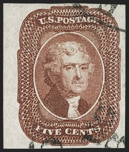 Sale 1199, Lot 1040, 3c-12c 1851-56 Issue (Scott 10-17)