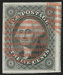 Sale 1199, Lot 1051, 3c-12c 1851-56 Issue (Scott 10-17)