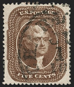 Sale 1199, Lot 1080, 5c-30c 1857-60 Issue (Scott 27-38)