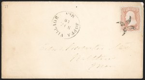 Sale 1199, Lot 1114, 1861-66 Issue Fancy Cancellations