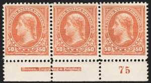 Sale 1199, Lot 1345, 1894 Unwatermarked Bureau Issue (Scott 246-263)