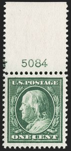 Sale Number 1199, Lot Number 1434, 1908-10 Washington-Franklin Issues (Scott 331-356)