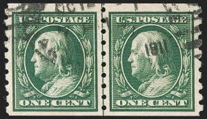 Sale 1199, Lot 1454, 1910-13 Washington-Franklin Issue (Scott 374-396)