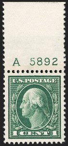 Sale 1199, Lot 1462, 1912-15 Washington-Franklin Issue (Scott 405-461)